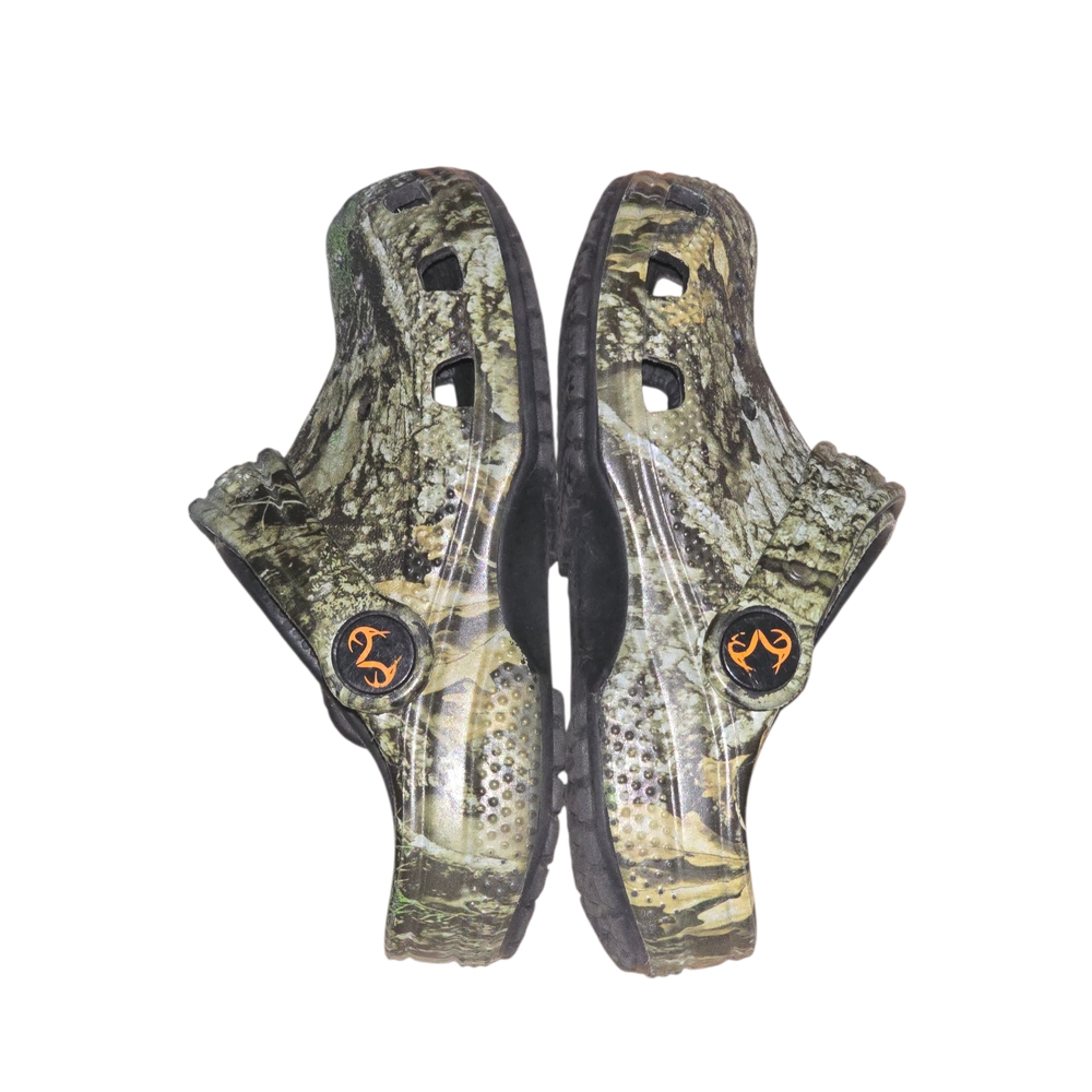 CROCS Classic Clogs Kids Reeltree Camouflage Shoes Size 9 - Picture 3 of 6